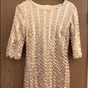 Gold sequin dress